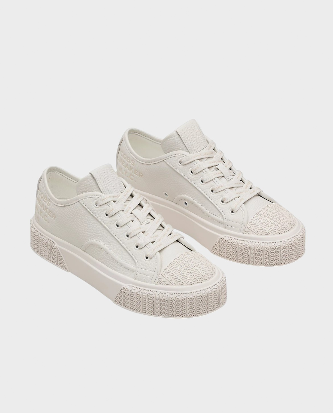 Białe sneakersy ze skóry - Image #2