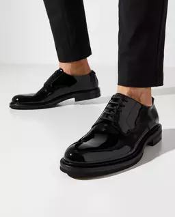 Skórzane buty derby - Image #1