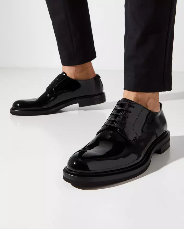 Skórzane buty derby - Image #1