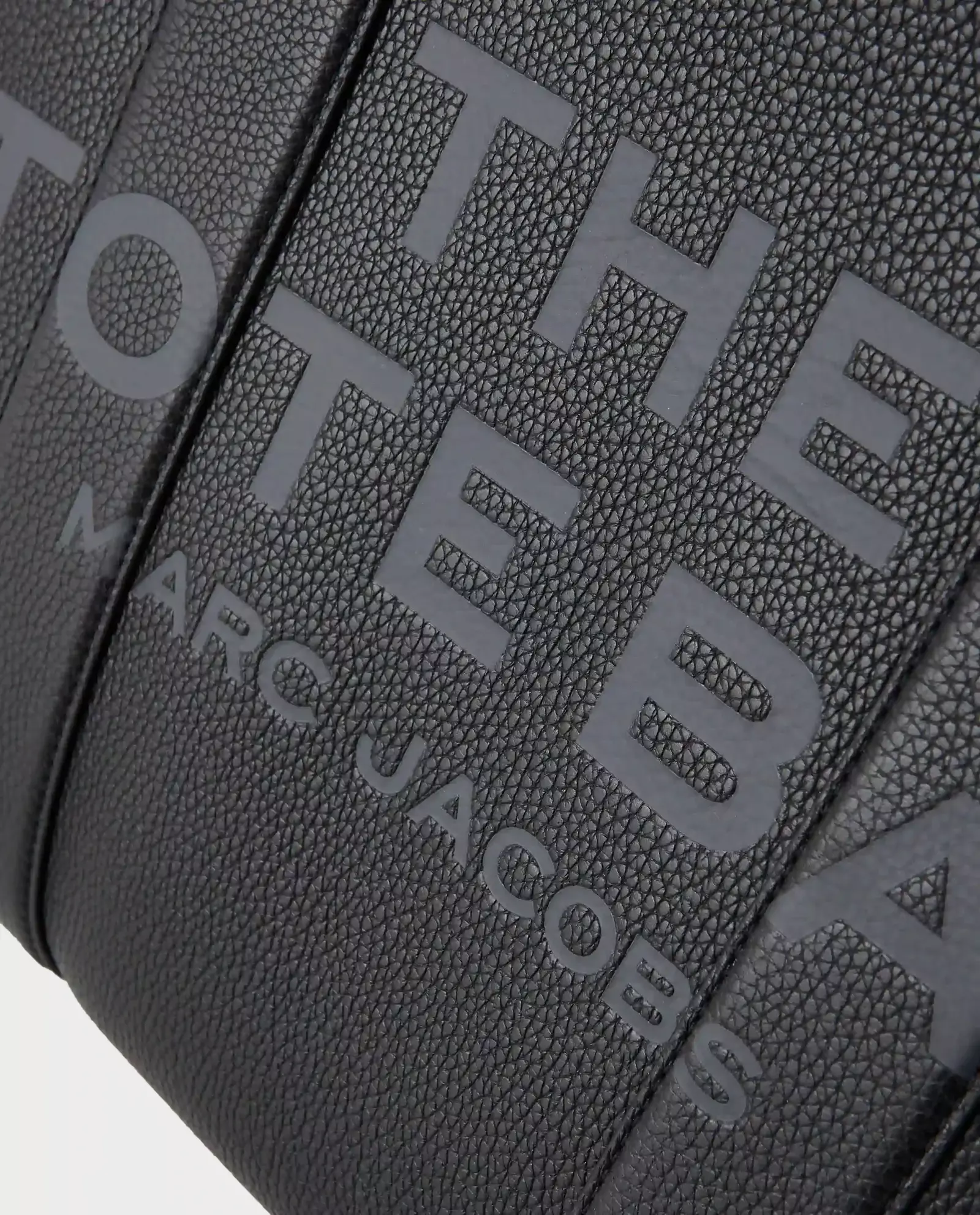 Czarna skórzana torba do ręki Tote Bag - Image #3