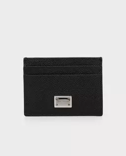 Czarne etui na karty ze skóry - Image #0