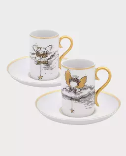 Zestaw dwóch pozłacanych filiżanek do kawy CHASING STARS - Image #0