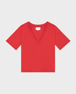 Czerwony bawełniany t-shirt - Image #0