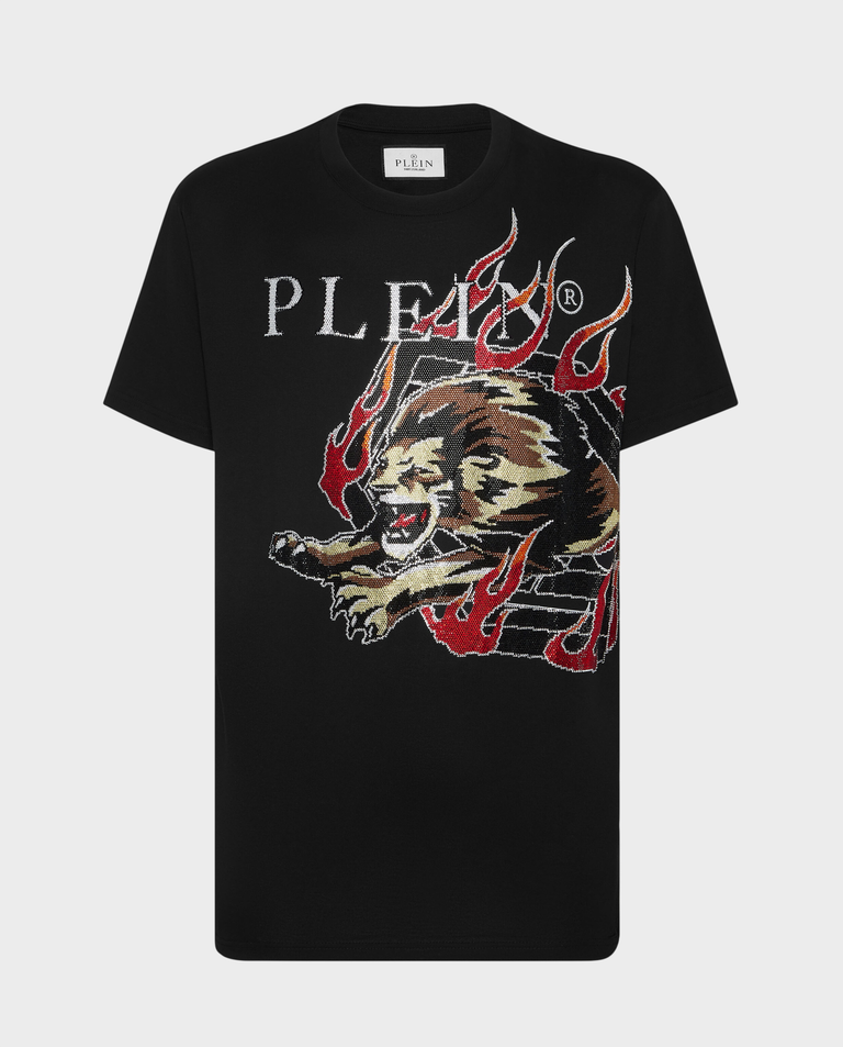 T-shirt z aplikacją