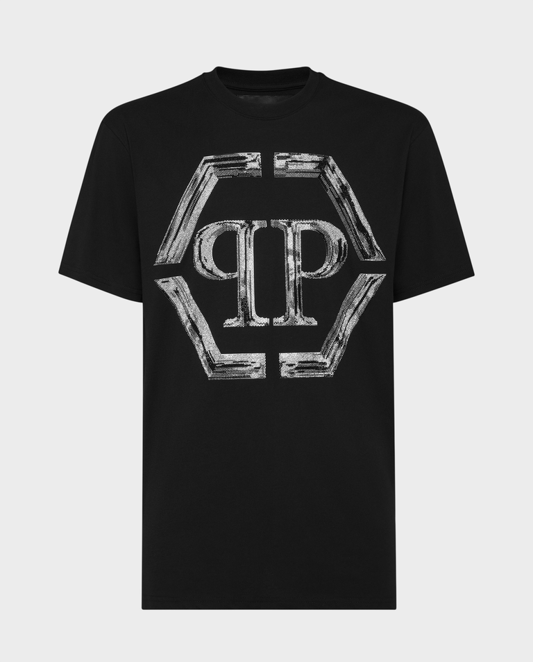 Czarny T-shirt z dużym logo