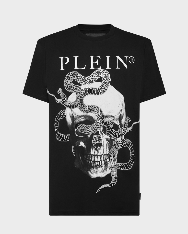 Czarny T-shirt z printem