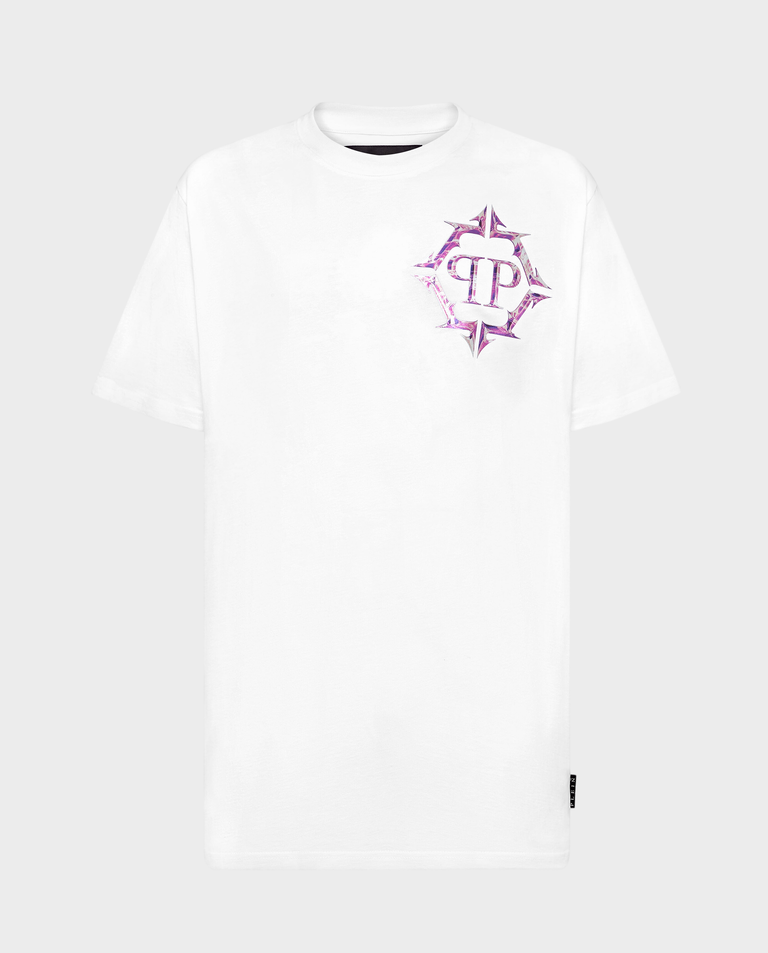 Biały T-shirt z logo