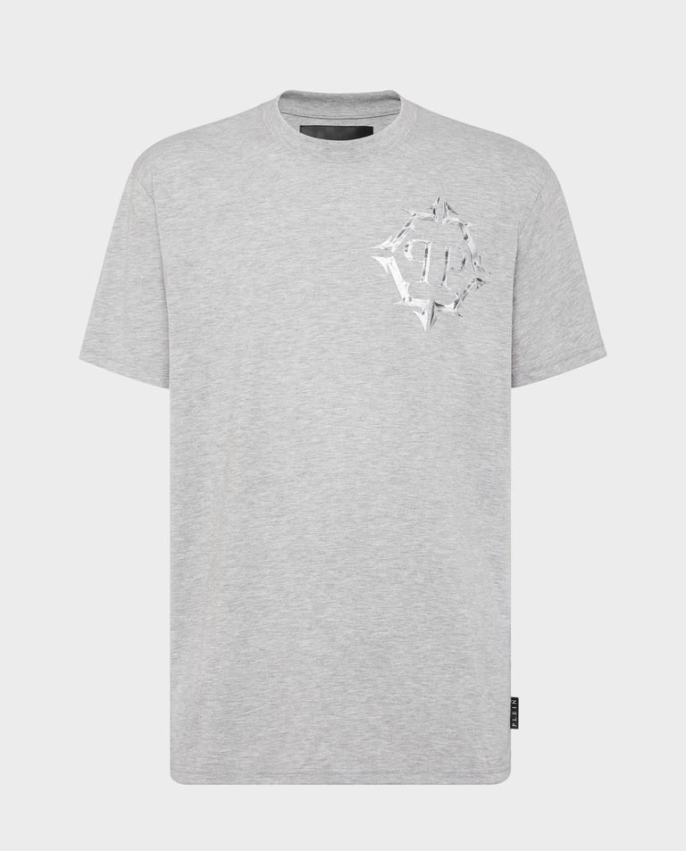 Szary T-shirt z logo