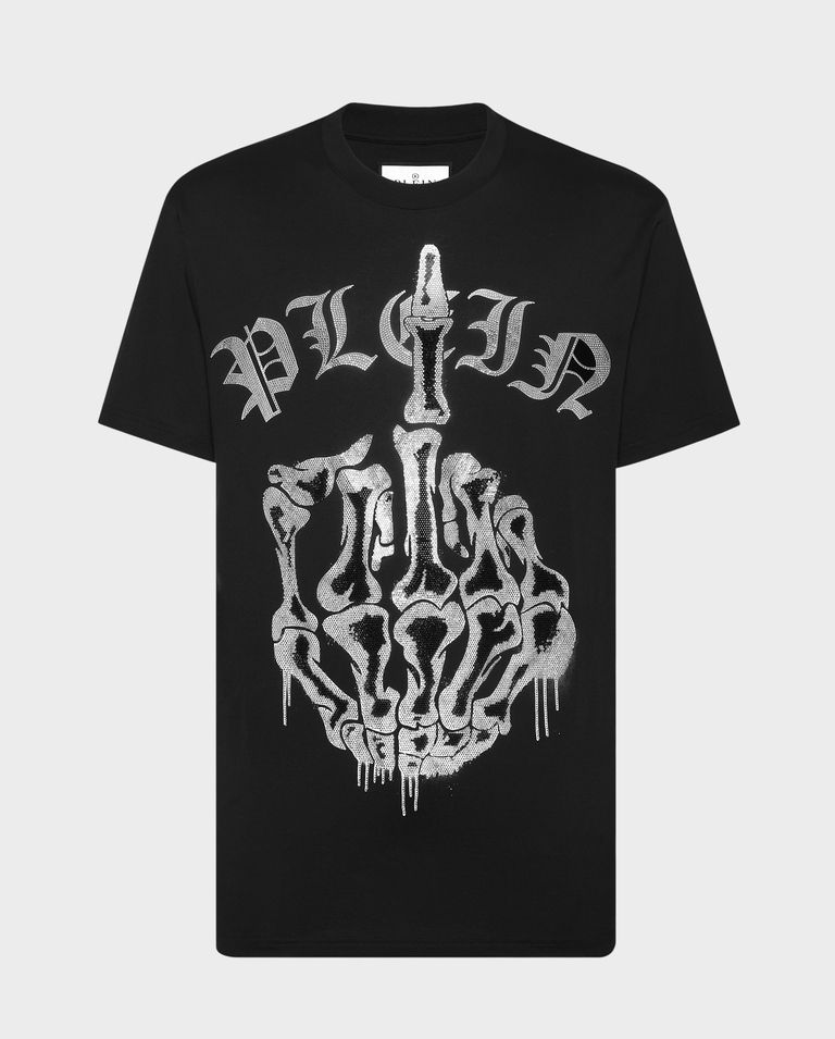 Czarny T-shirt z printem