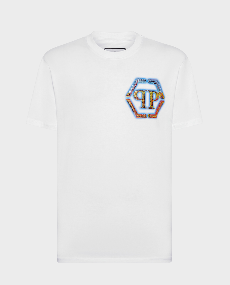 Biały T-shirt z logo