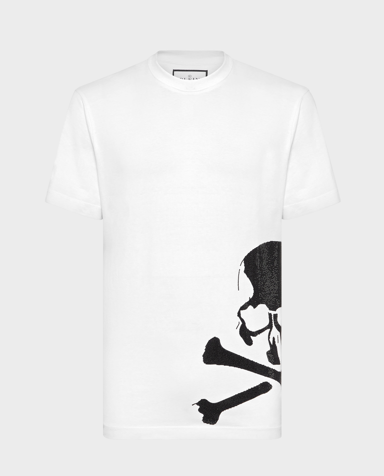 Biały t-shirt z czaszką
