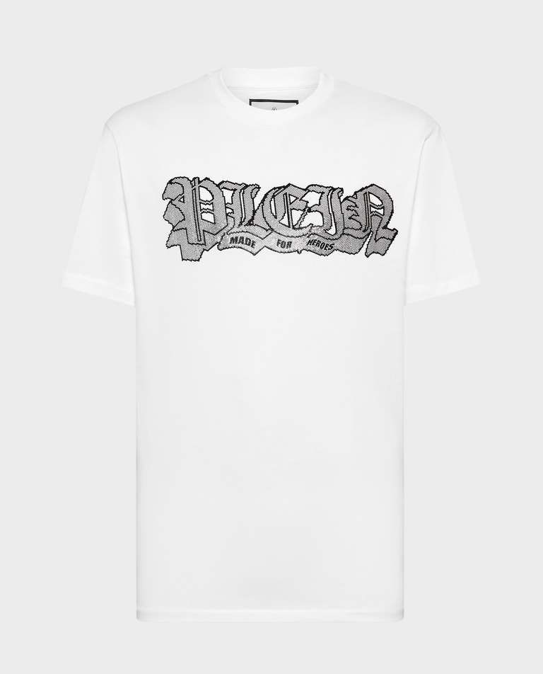 Biały t-shirt z logo