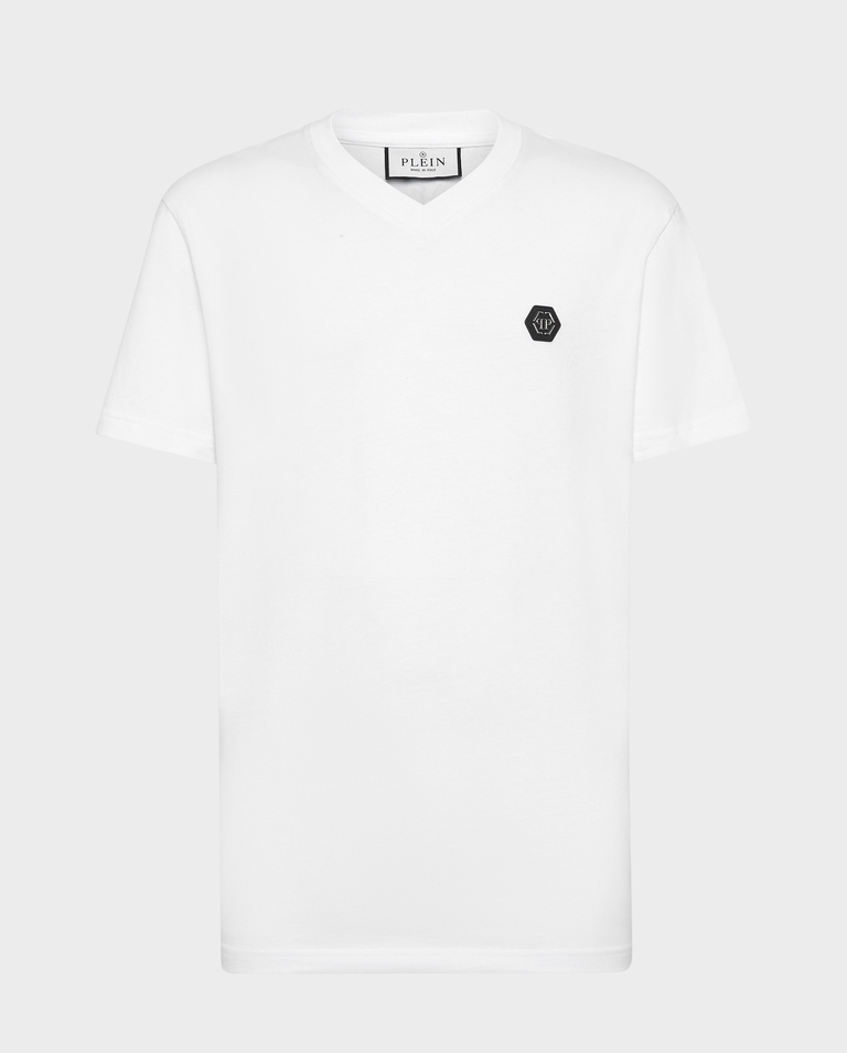 Biały t-shirt z logo