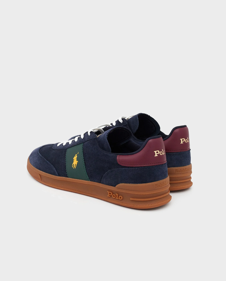 Granatowe sneakersy z logo Heritage Aera - Image #3