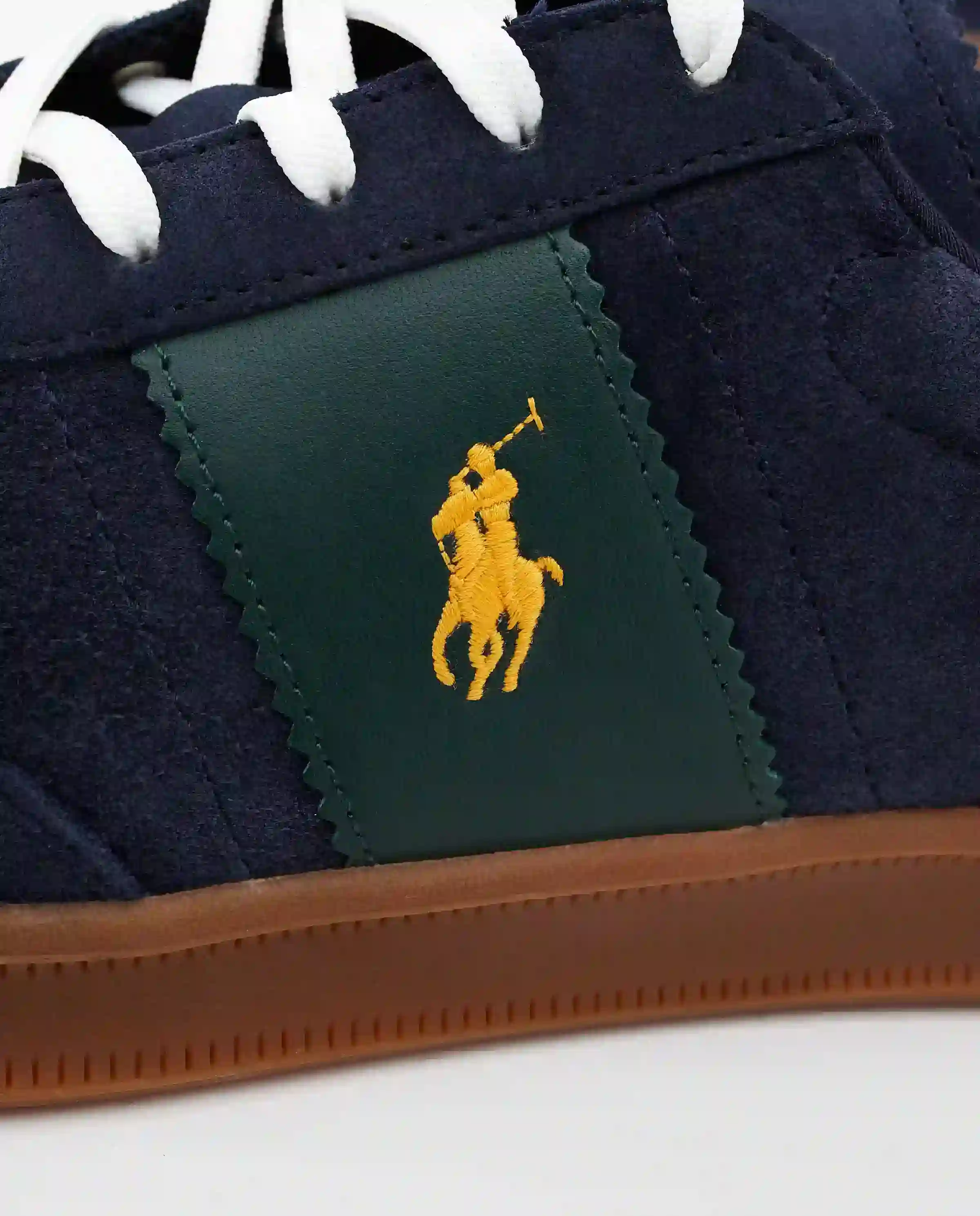 Granatowe sneakersy z logo Heritage Aera - Image #4