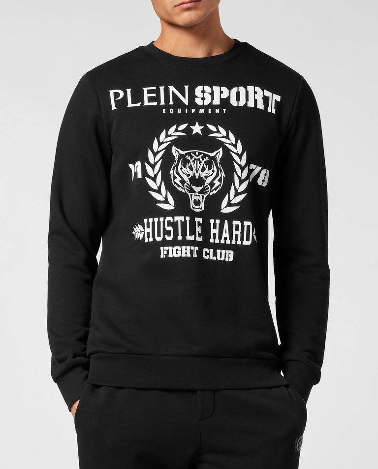 Czarny t-shirt bez rękawów Carbon Tiger