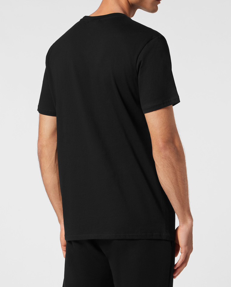 Czarny t-shirt bez rękawów Carbon Tiger