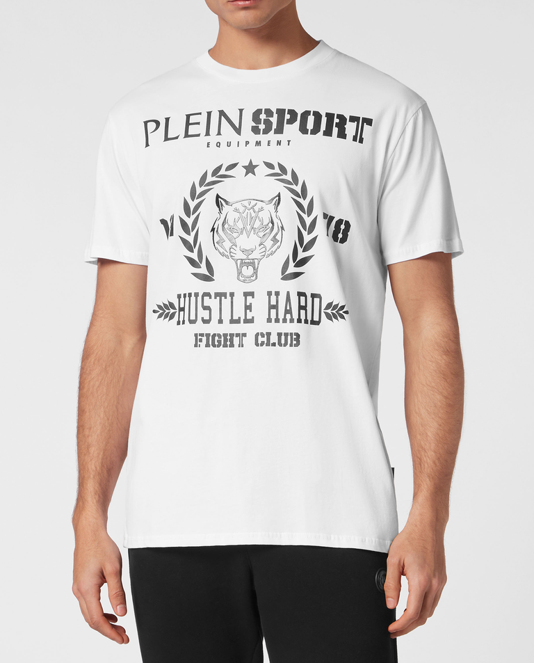 Czarny t-shirt bez rękawów Carbon Tiger