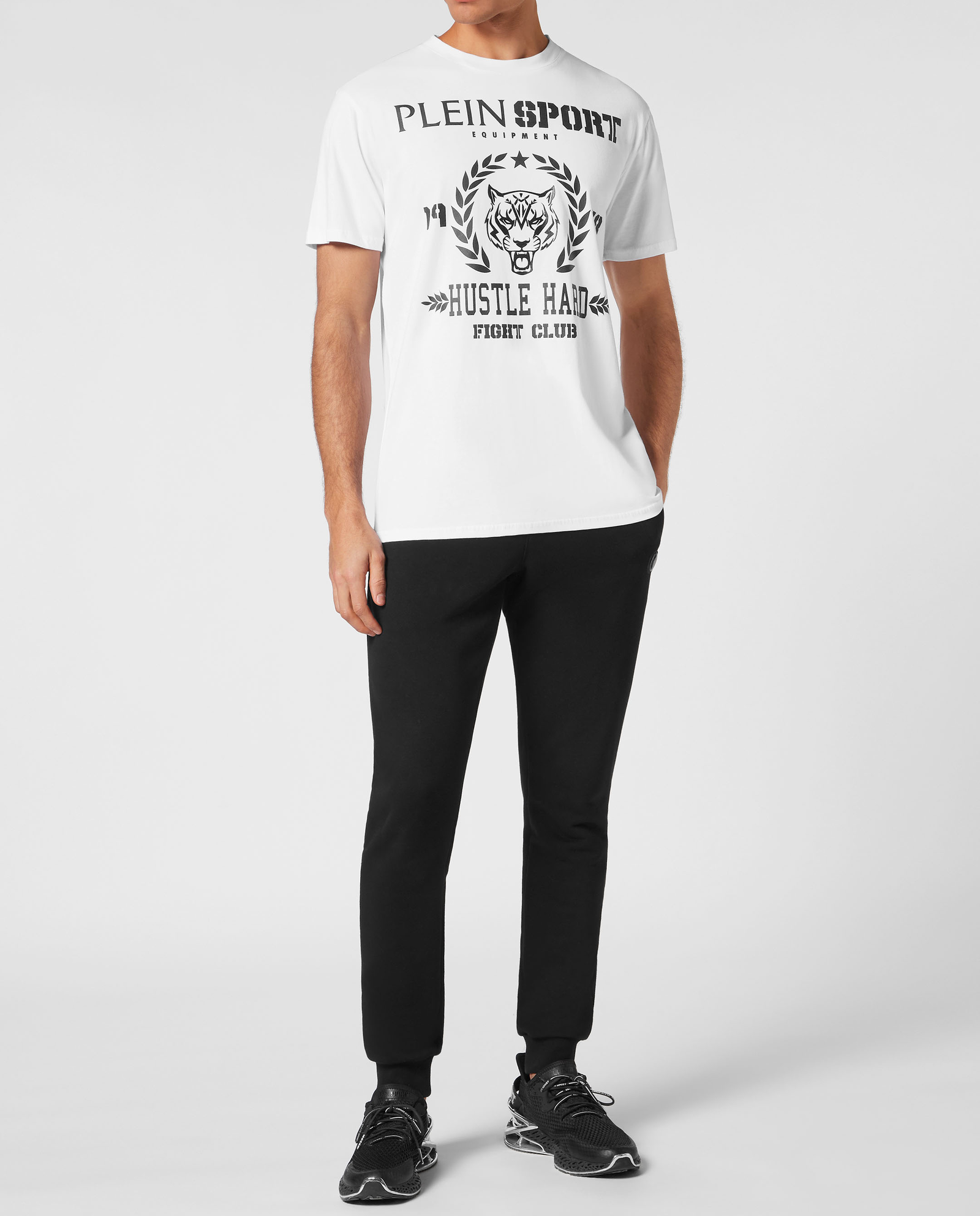 Czarny t-shirt bez rękawów Carbon Tiger - Image #2