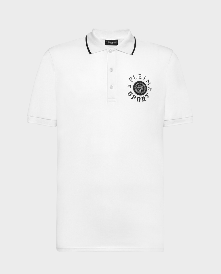 Biała koszulka polo SS Tiger