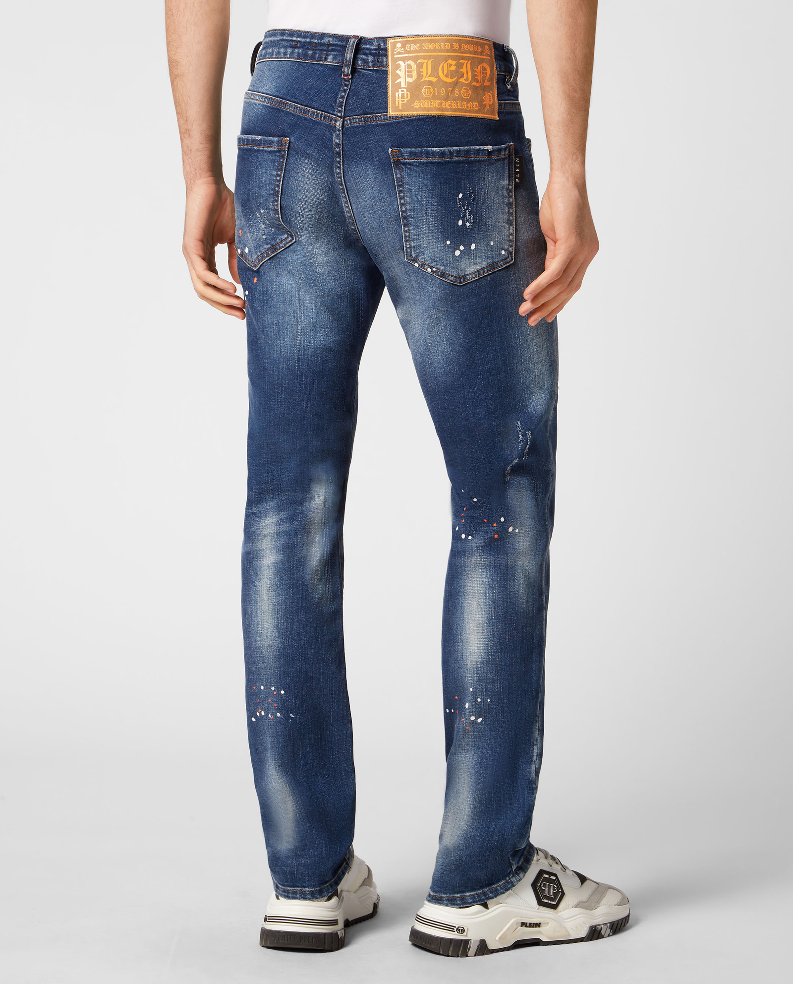 Niebieskie jeansy Skull&Bones Super Straight - Image #3