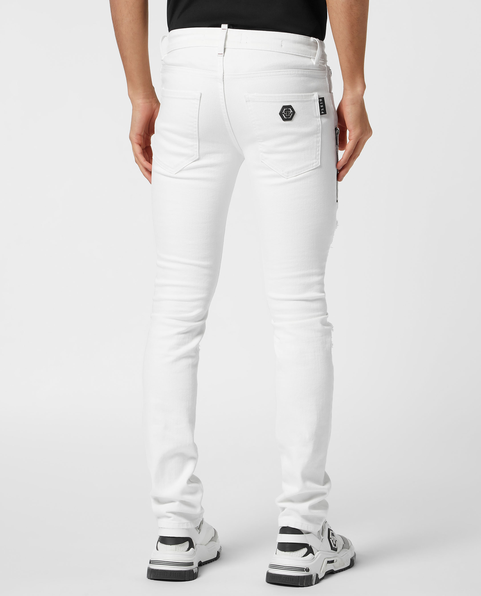 Białe jeansy Rock Star Fit - Image #3