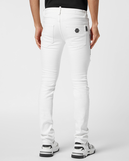 Białe jeansy Rock Star Fit - Image #3