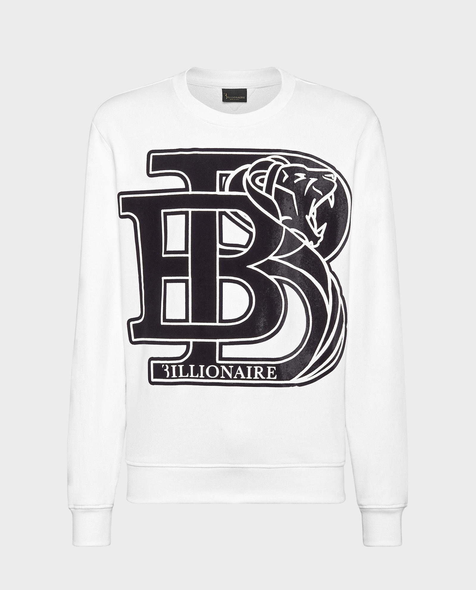 Biała bluza z kontrastowym logo - Image #0