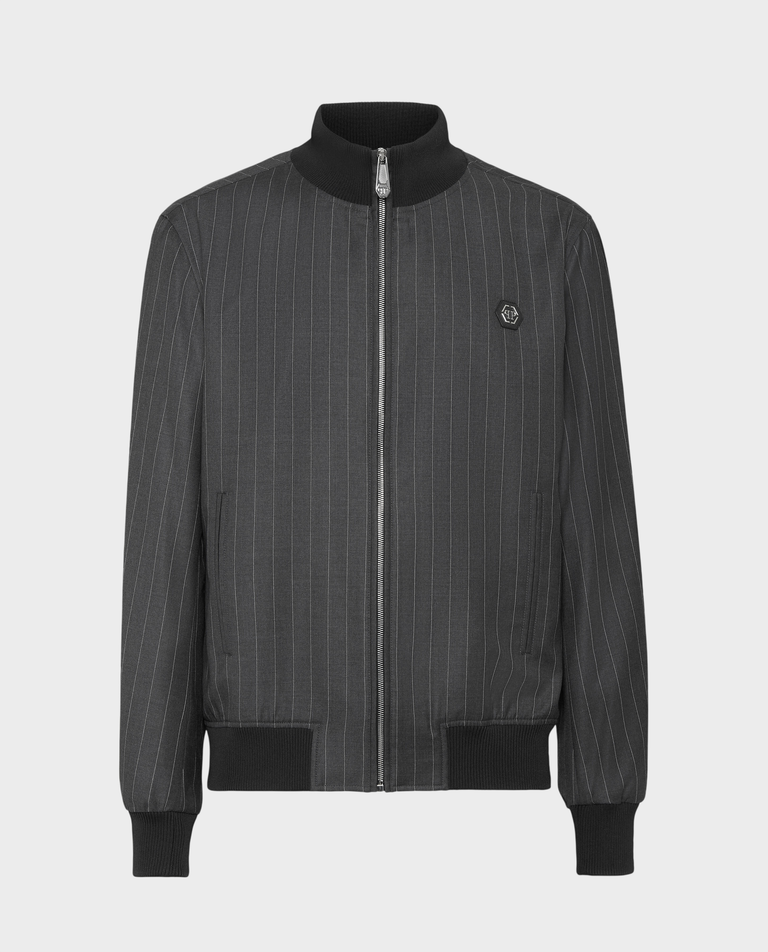 Szara kurtka bomber