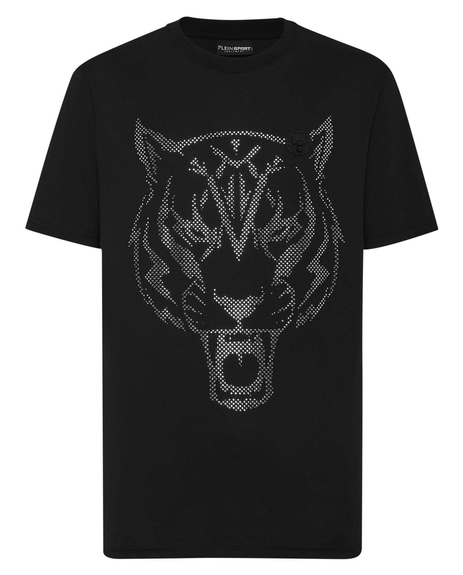 Czarny T-shirt z aplikacją - Image #3