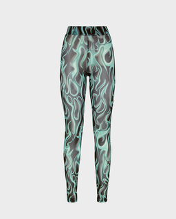 Niebieskie legginsy z nadrukiem - Image #0