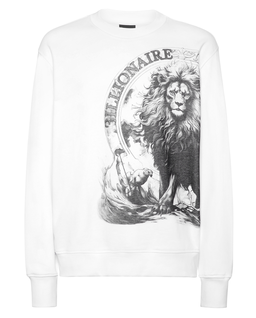 Biała bawełniana bluza LS - Image #1