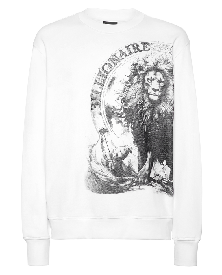 Biała bawełniana bluza LS - Image #1