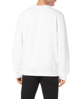 Biała bawełniana bluza LS - Image #2