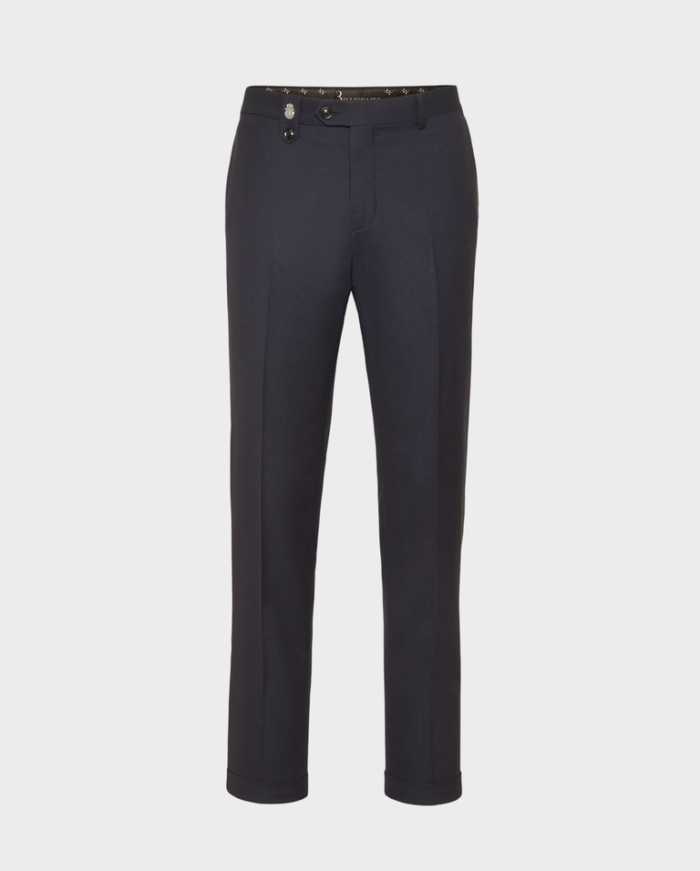 Wełniane spodnie chinos fit