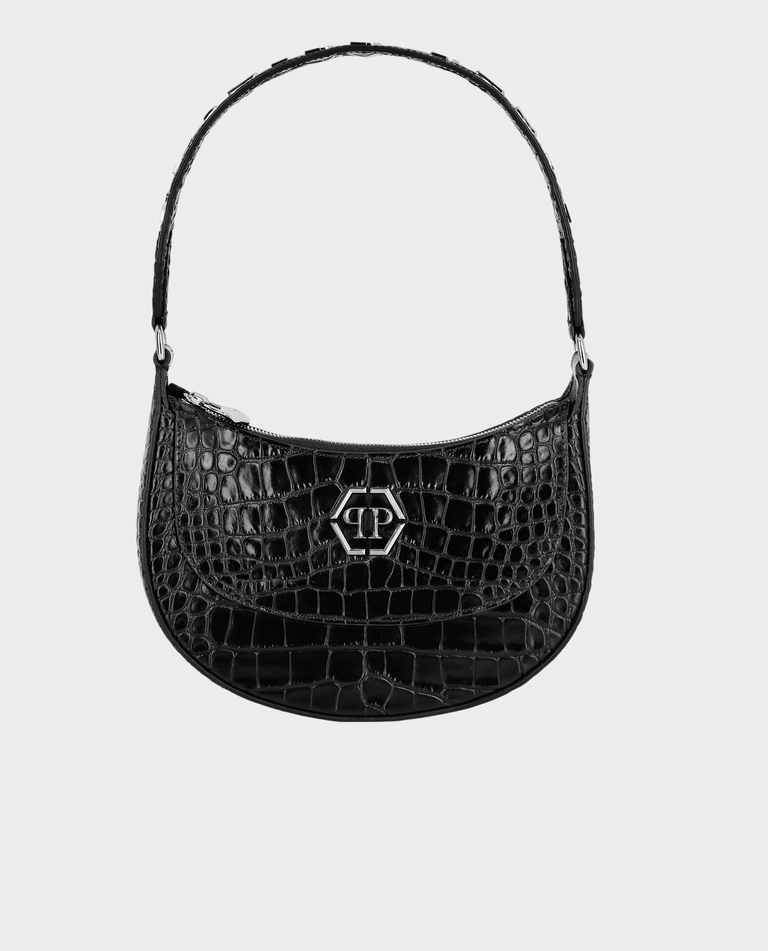 Czarna skórzana torebka Galaxy