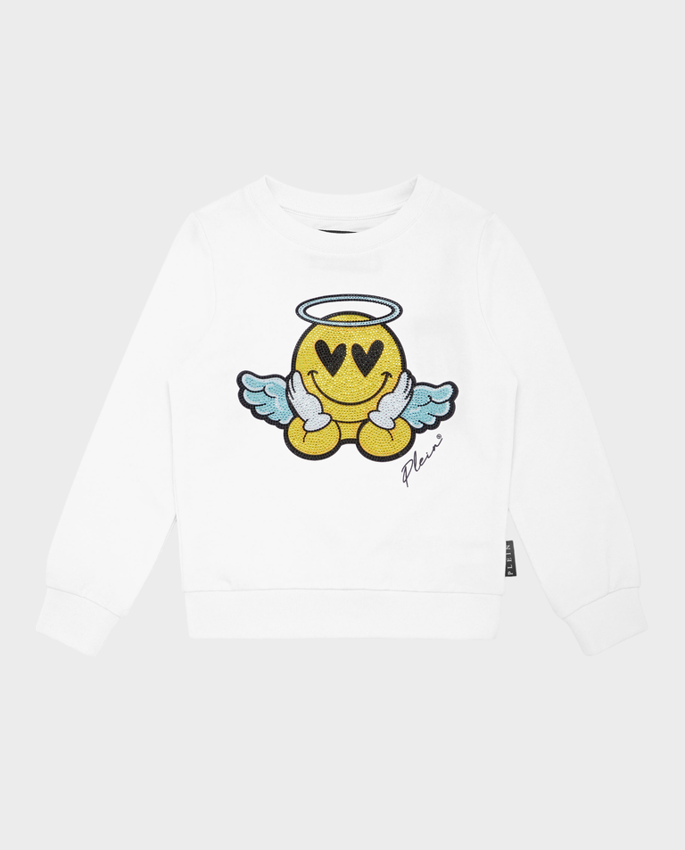 Biała bawełniana bluza