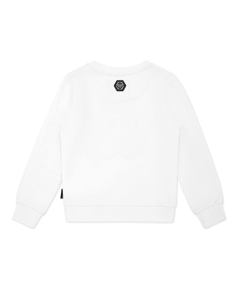 Biała bawełniana bluza