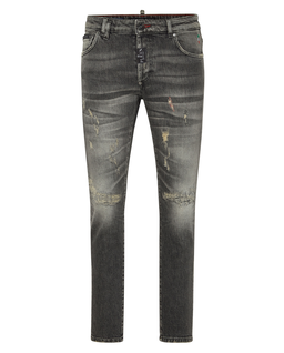 Szare jeansy Skinny Fit - Image #4