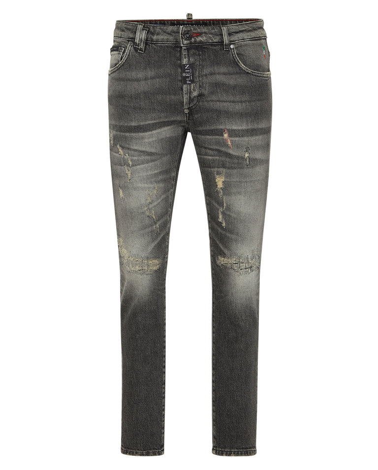 Szare jeansy Skinny Fit - Image #4