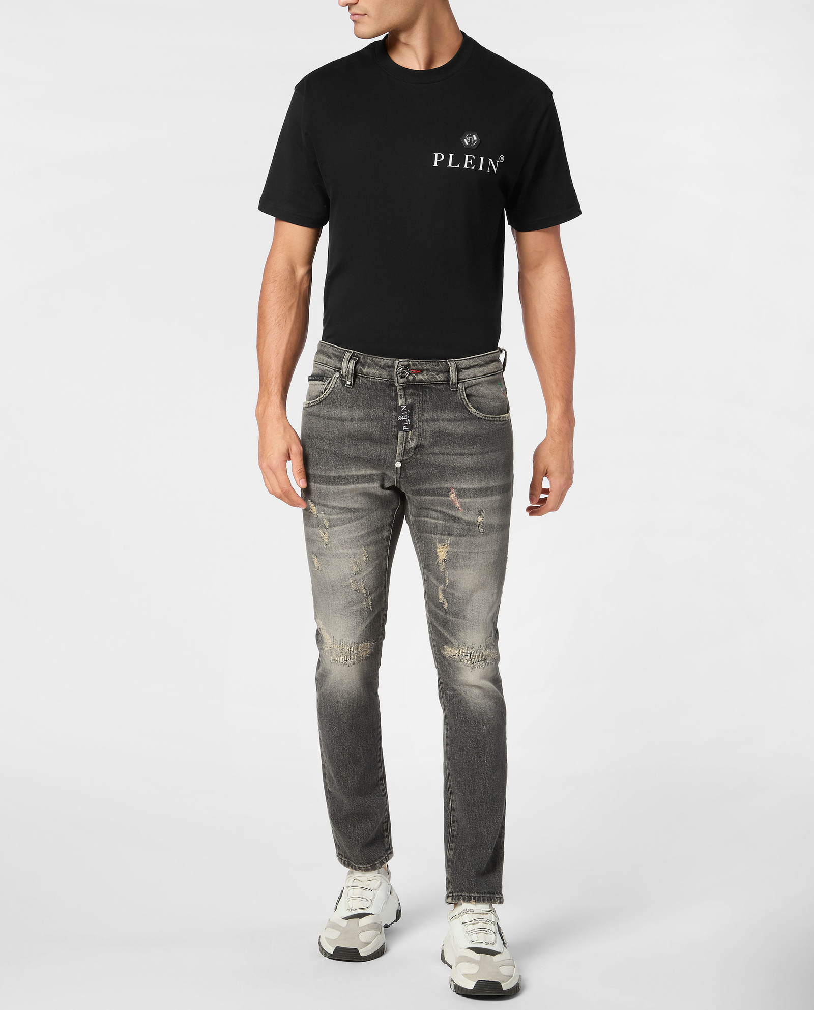 Szare jeansy Skinny Fit - Image #2