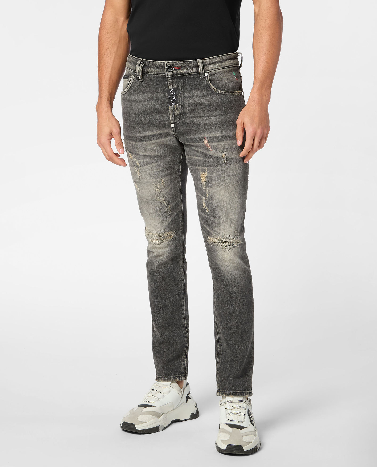 Szare jeansy Skinny Fit - Image #0