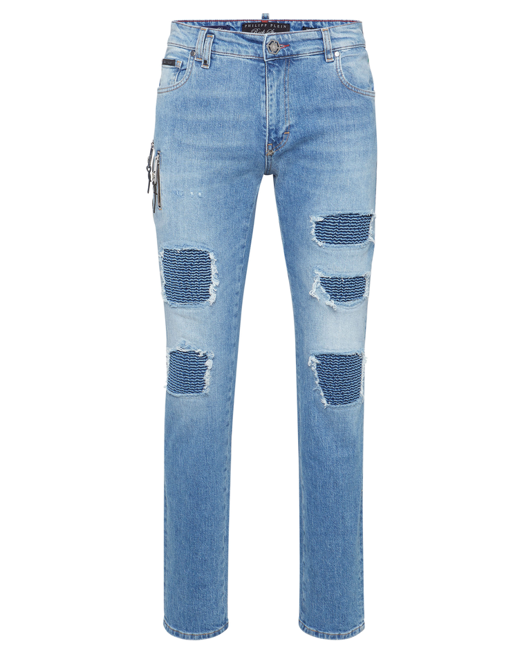 Niebieskie jeansy Rock Star Fit - Image #1