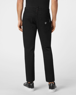 Czarne spodnie jeansowe Skinny Fit - Image #1