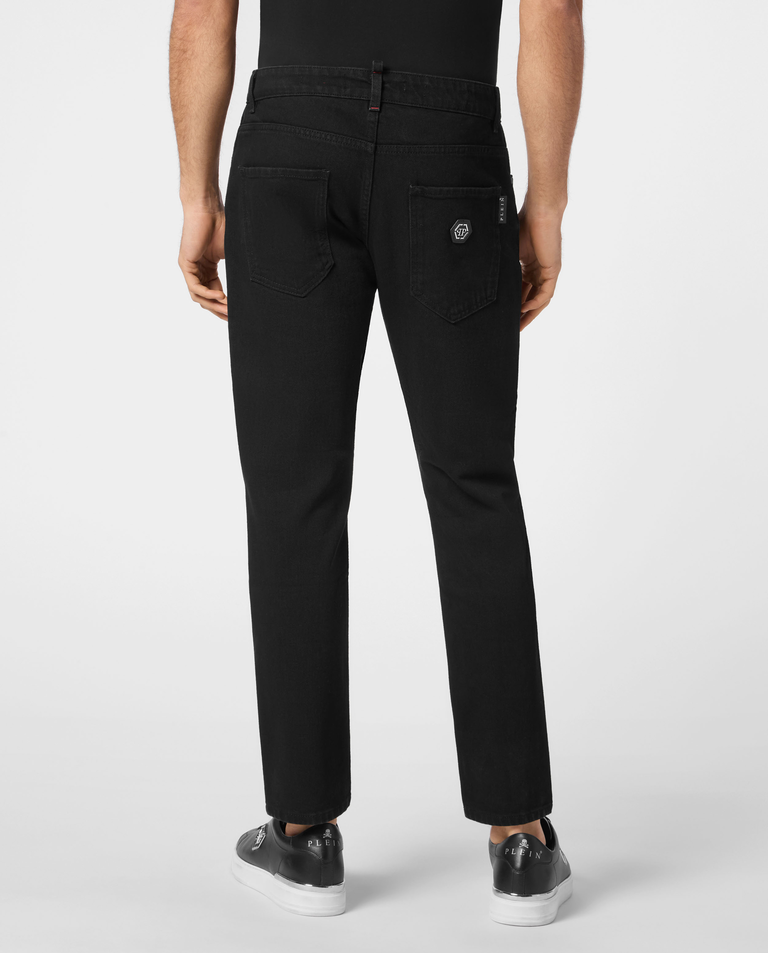 Czarne spodnie jeansowe Skinny Fit - Image #1