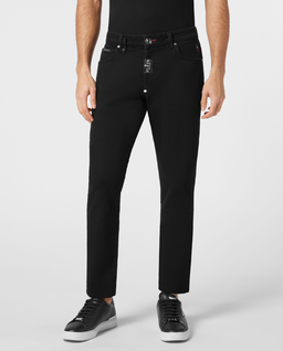 Czarne spodnie jeansowe Skinny Fit - Image #0