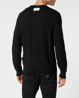 Pulower z okrągłym dekoltem LS - Image #1