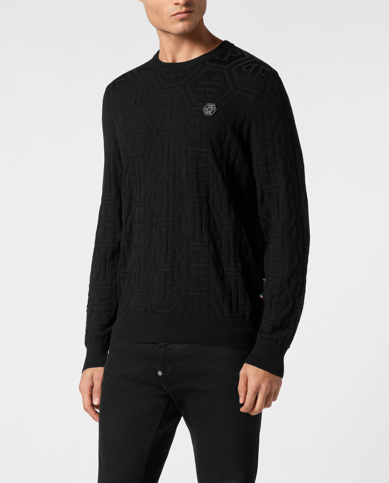 Pulower z okrągłym dekoltem LS