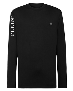 Czarny longsleeve z bawełny - Image #1