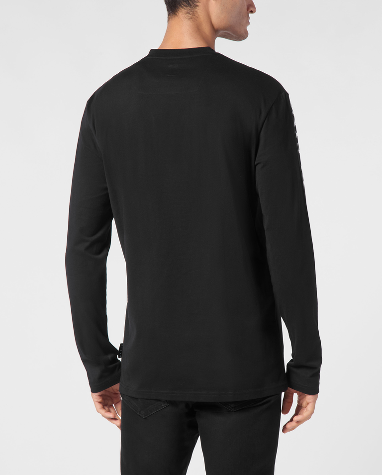 Czarny longsleeve z bawełny - Image #3